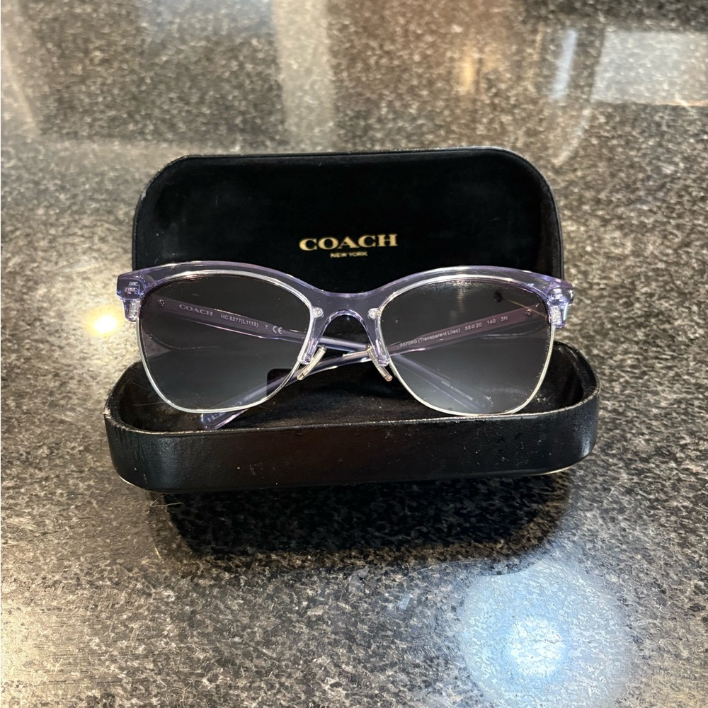 Coach Purple Cat-Eye Sunglasses